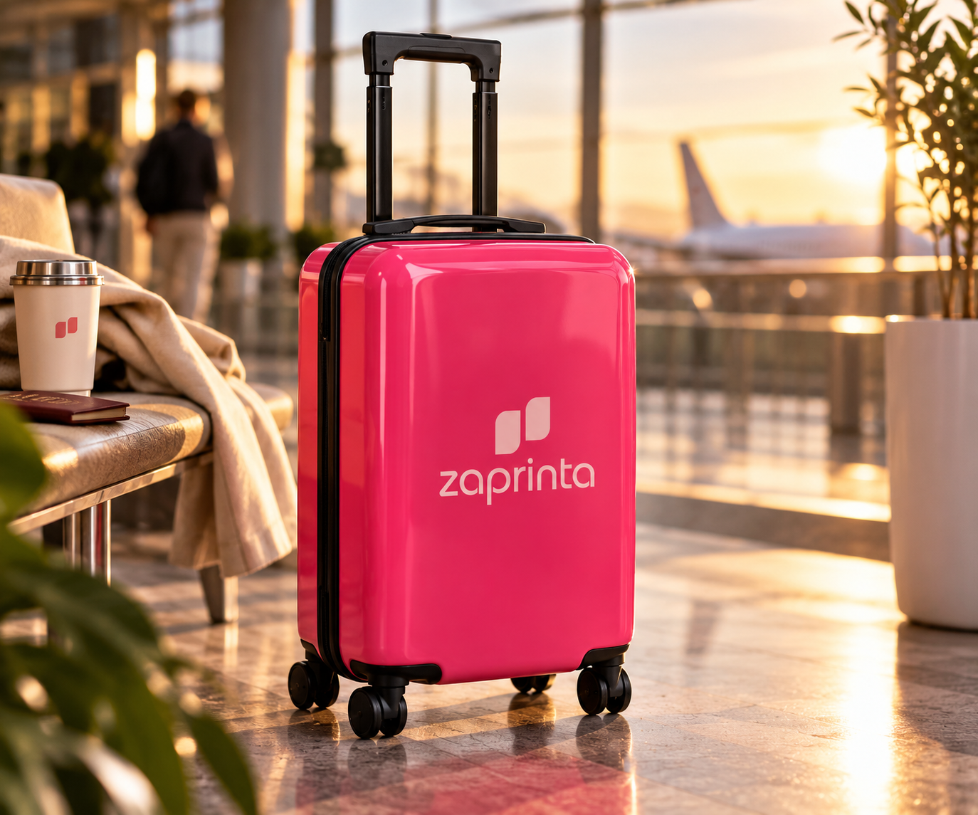 Valise cabine Trolley Urban 18 pouces imprimé avec logo