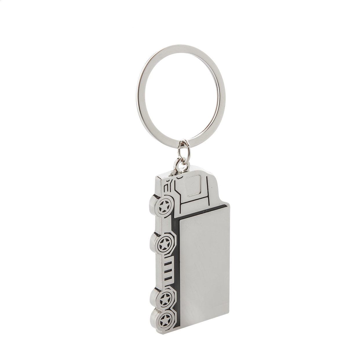 Porte-clés camion Basset personnalisé en métal, en boîte cadeau noire