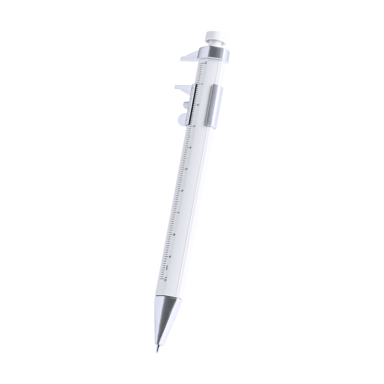 Stylo à bille Calipen personnalisé avec pied à coulisse et règle de 10 cm