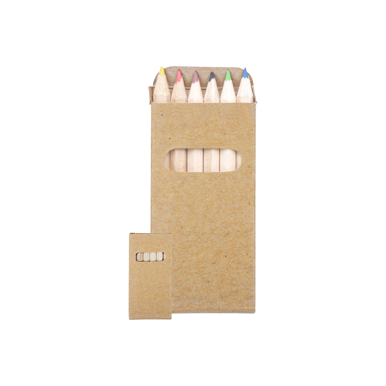 Ensemble de Crayons en Bois Chat - Malves-en-Minervois imprimé avec logo