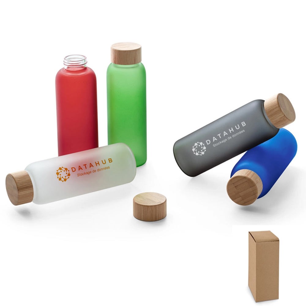 Bouteille en Bambou avec Verre Dépoli - Bourg-Saint-Maurice