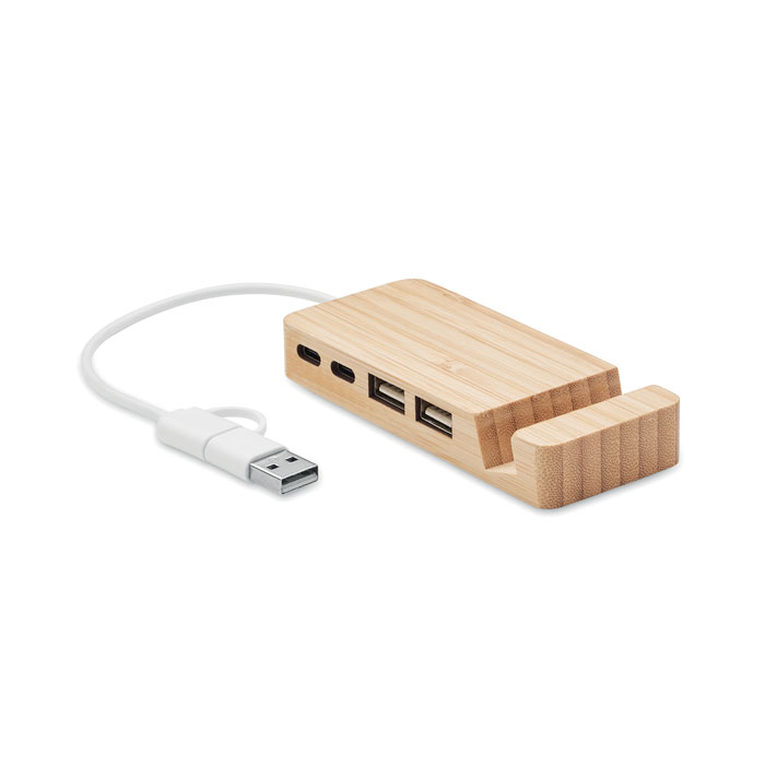 Concentrateur USB en Bambou - Le Mesnil-Benoist