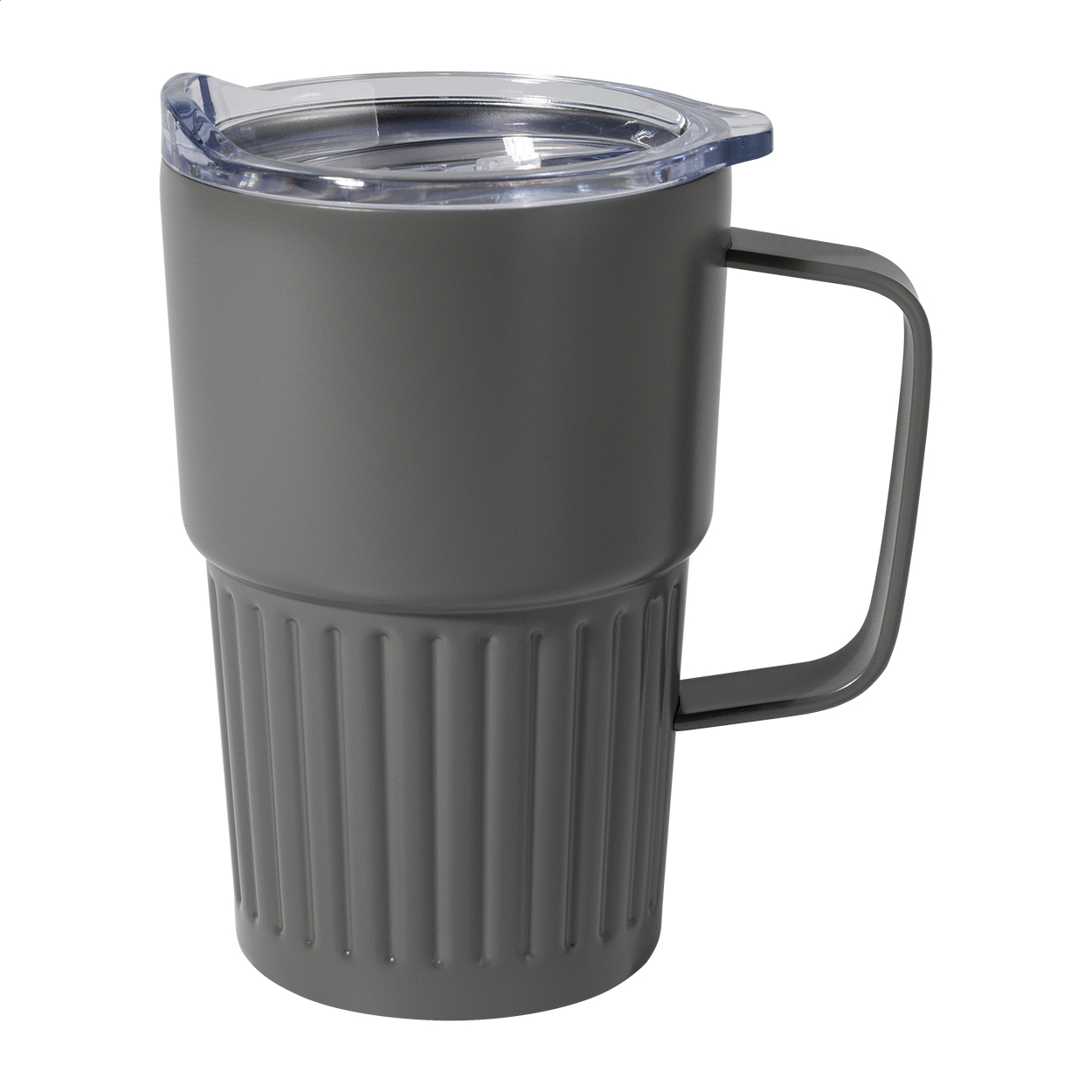 Streaky Grab Thermobecher aus recyceltem Edelstahl, 470 ml, mit Logo bedrucken mit Logo
