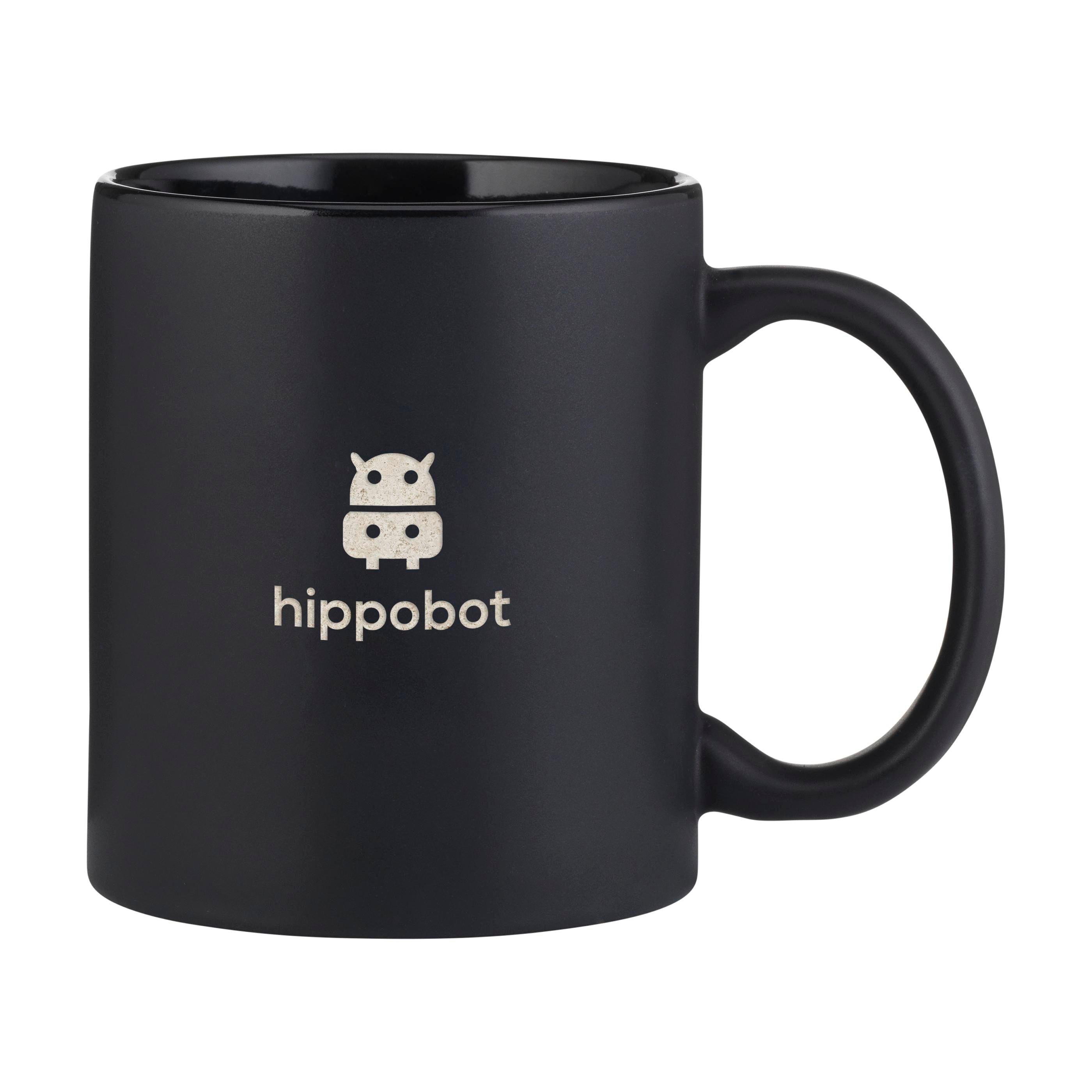 Tasse Féline Ébène 350 ml - Saint-Sauveur imprimé avec logo