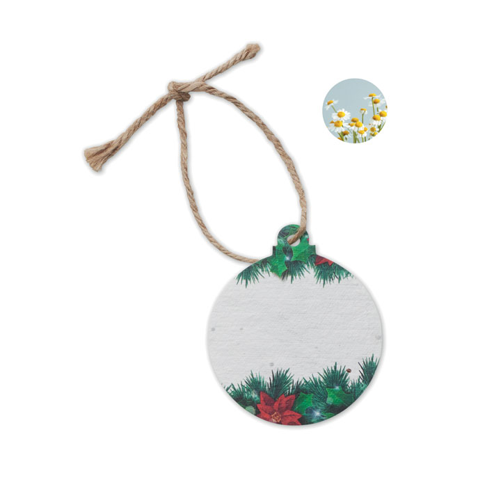 Décorations de Noël personnalisées en papier ensemencé - Zélie