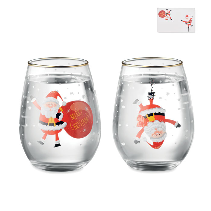 Set de 2 verres de Noël personnalisé - N26