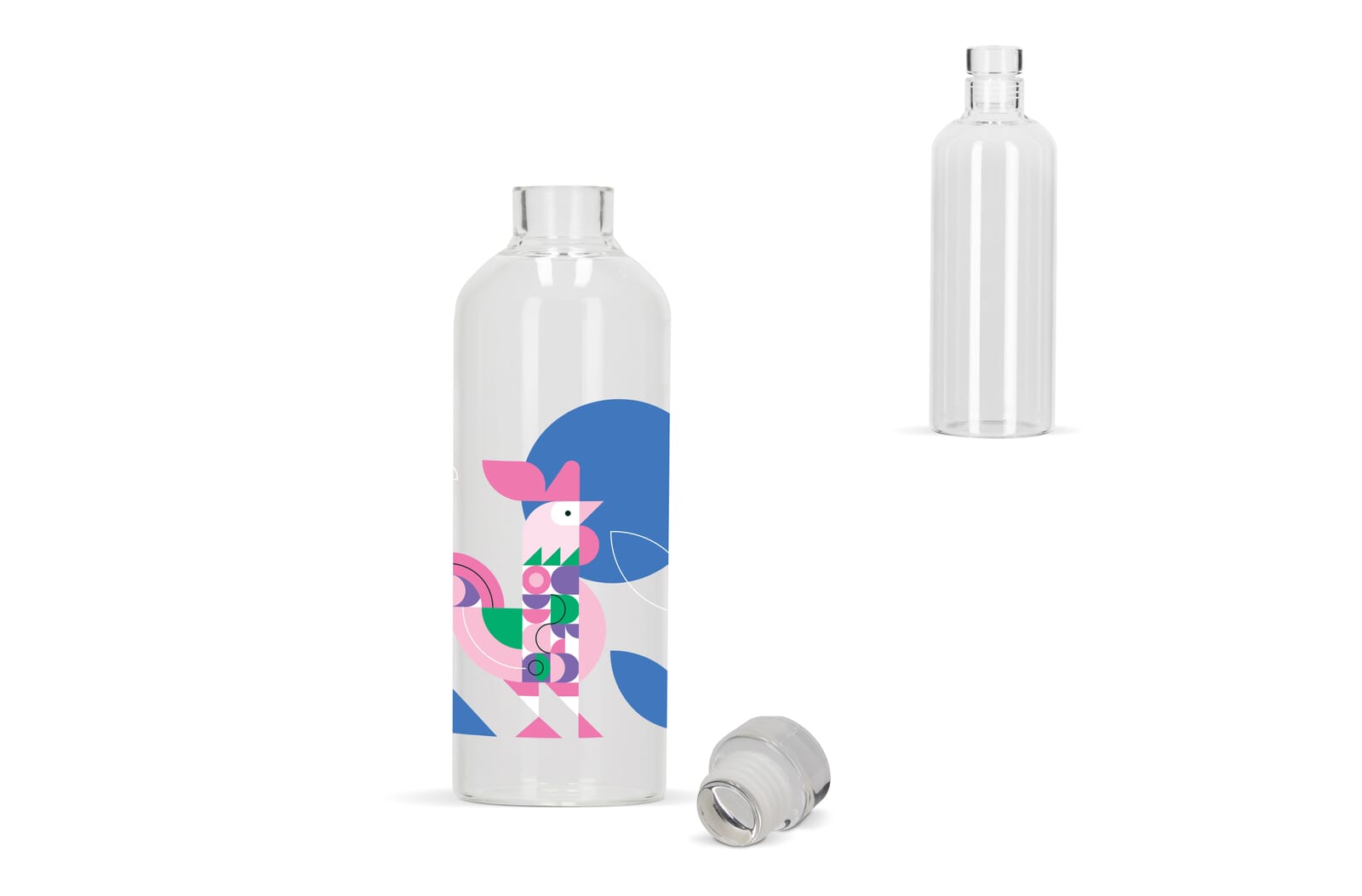 Elegante Glasflasche 750ml - Elze