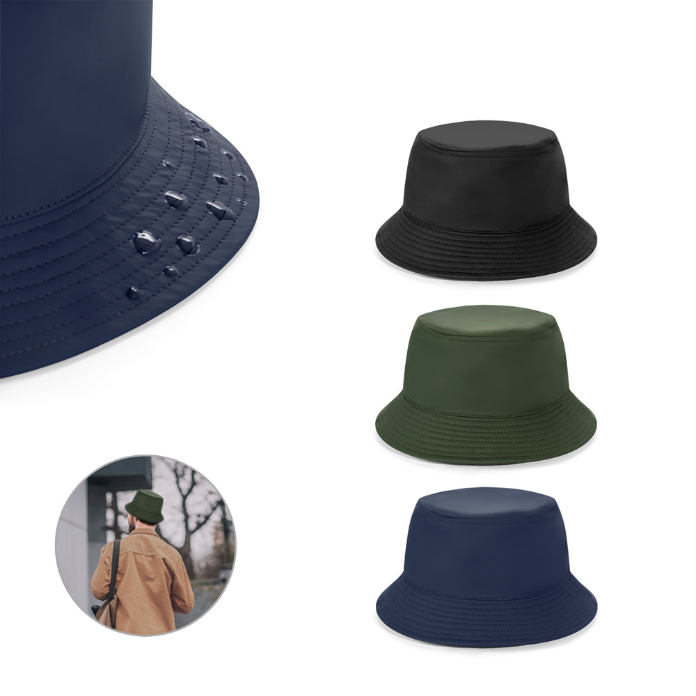 Regenfreudiger Hut aus recyceltem Polyester - Teuchern