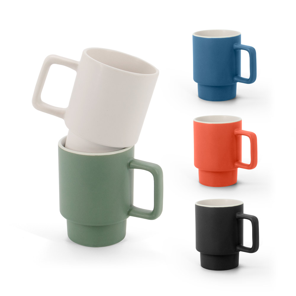 KUERTEN. Mug en céramique avec finition mate, 330 ml