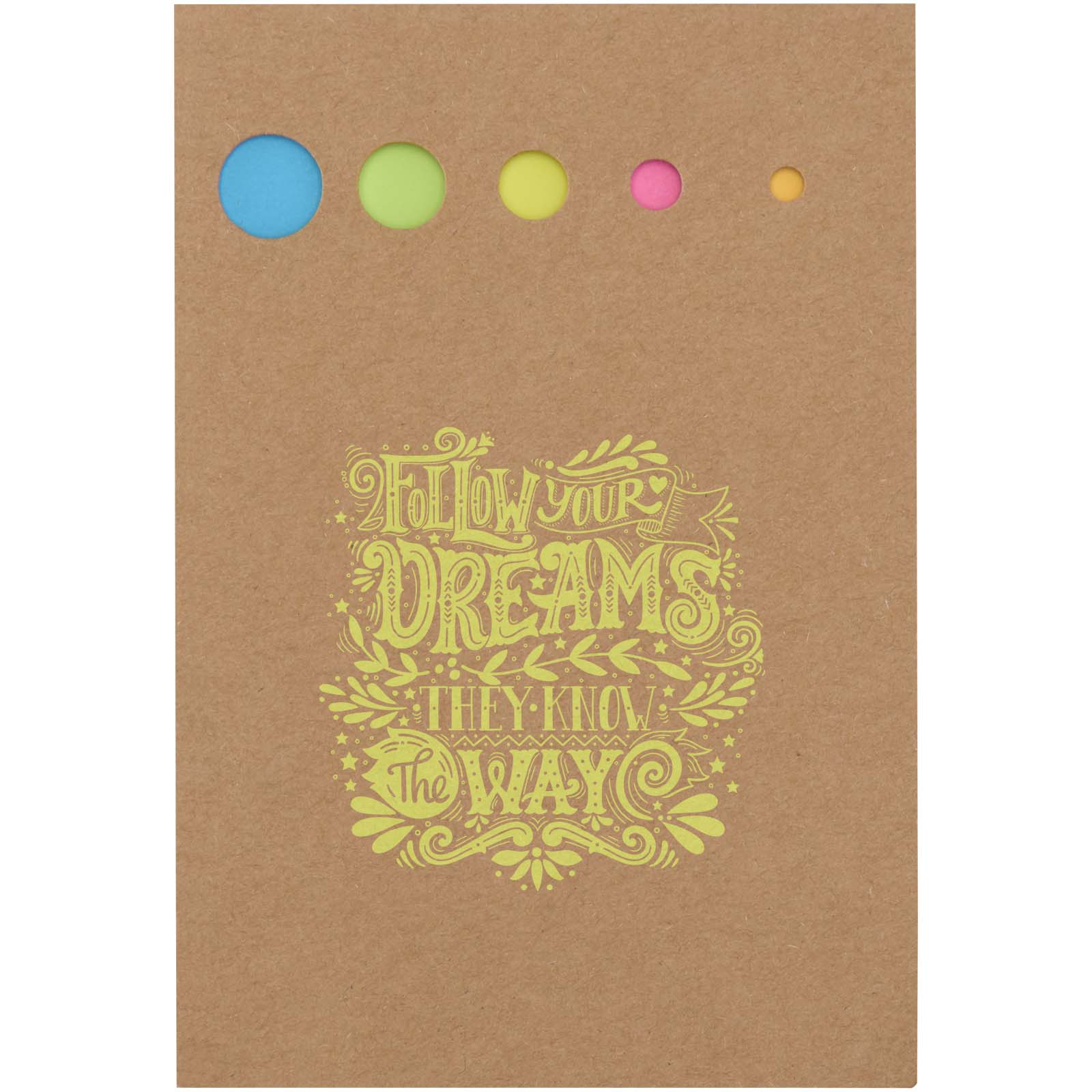 Marque-page Bois et Notes Adhésives Arc-en-Ciel - Merville