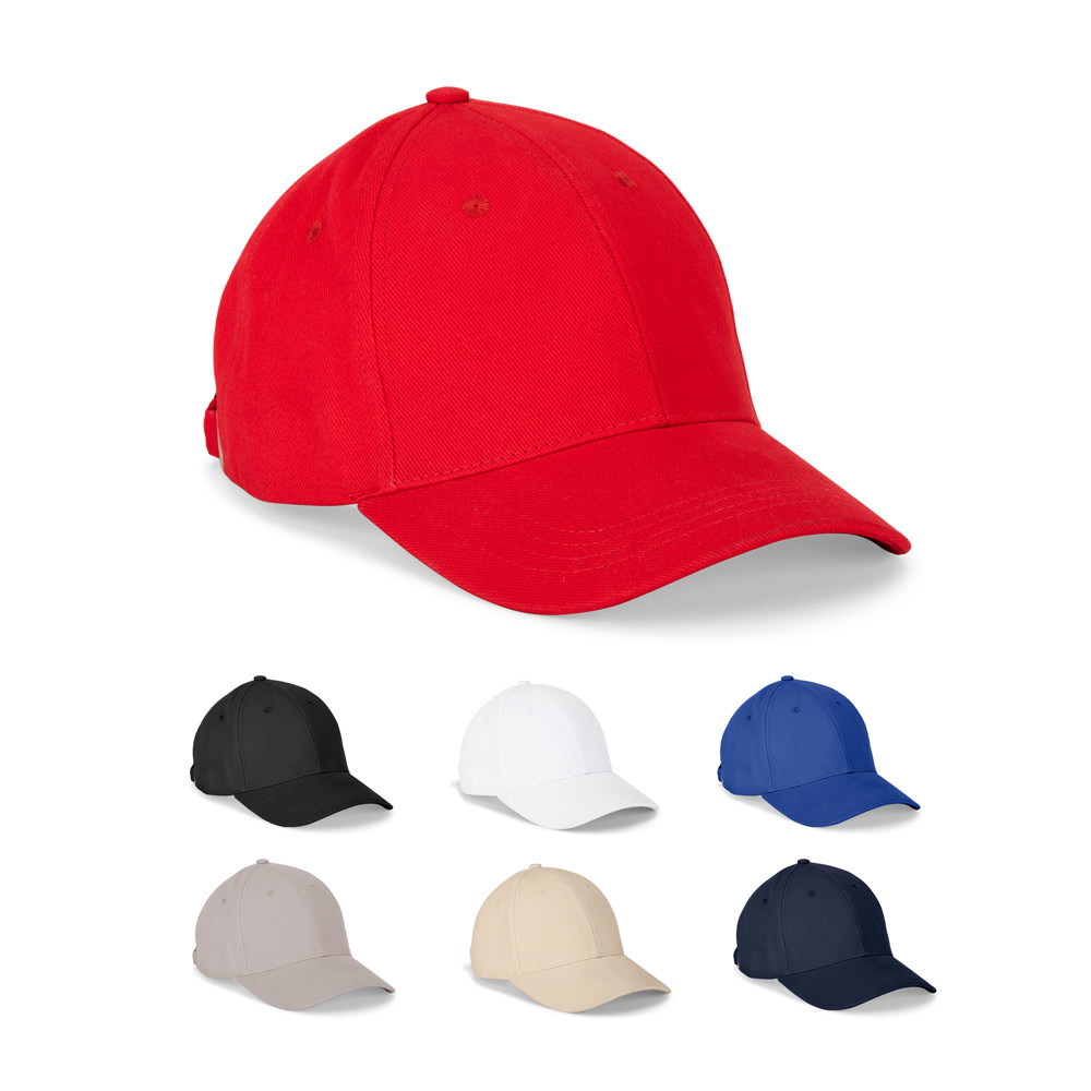 NATHAN. Casquette en coton 100% brossé (260 g/m²) avec 6 panneaux