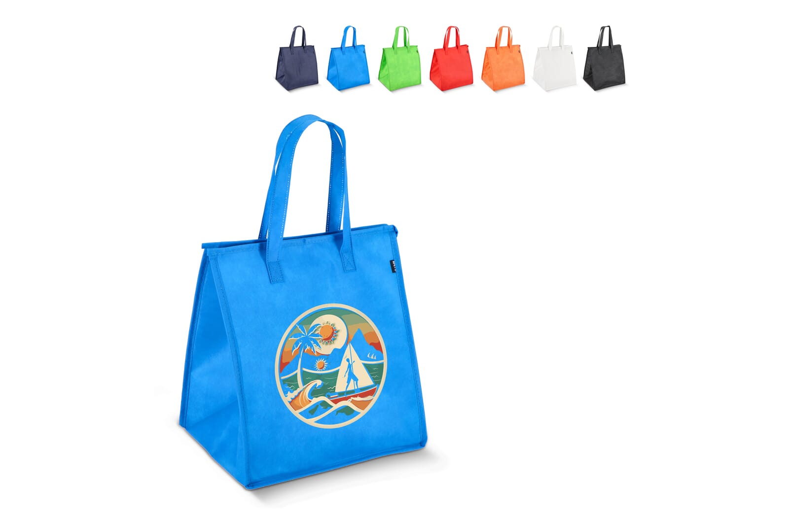 Sac isotherme en R-PET, non-tissé, 33 x 25,5 x 37 cm, 75 g/m²