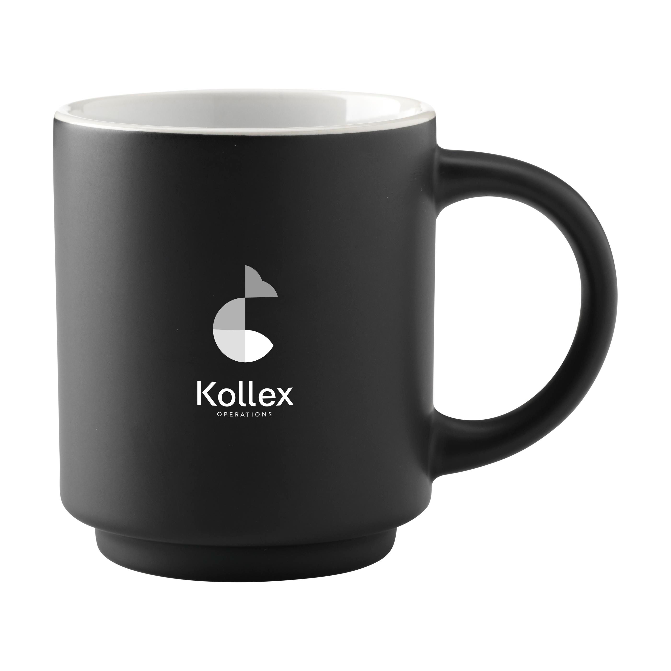 Tasse Empilable Ébène - Saint-Père imprimé avec logo