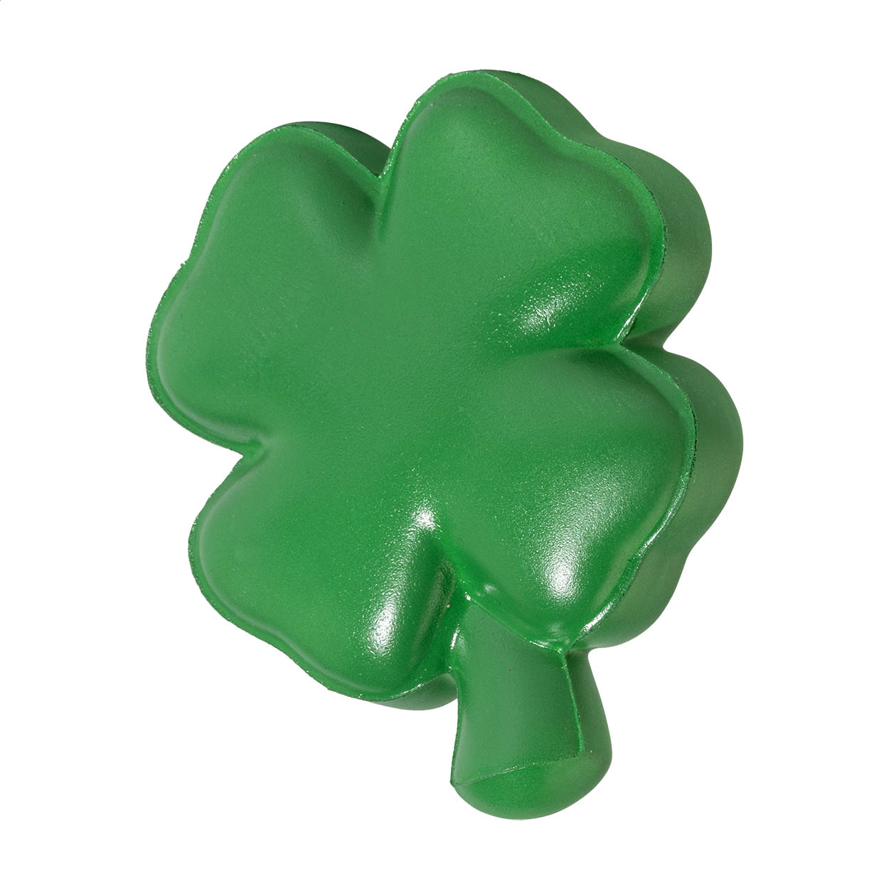 Balle anti-stress Fortune en forme de trèfle personnalisée, mousse PU