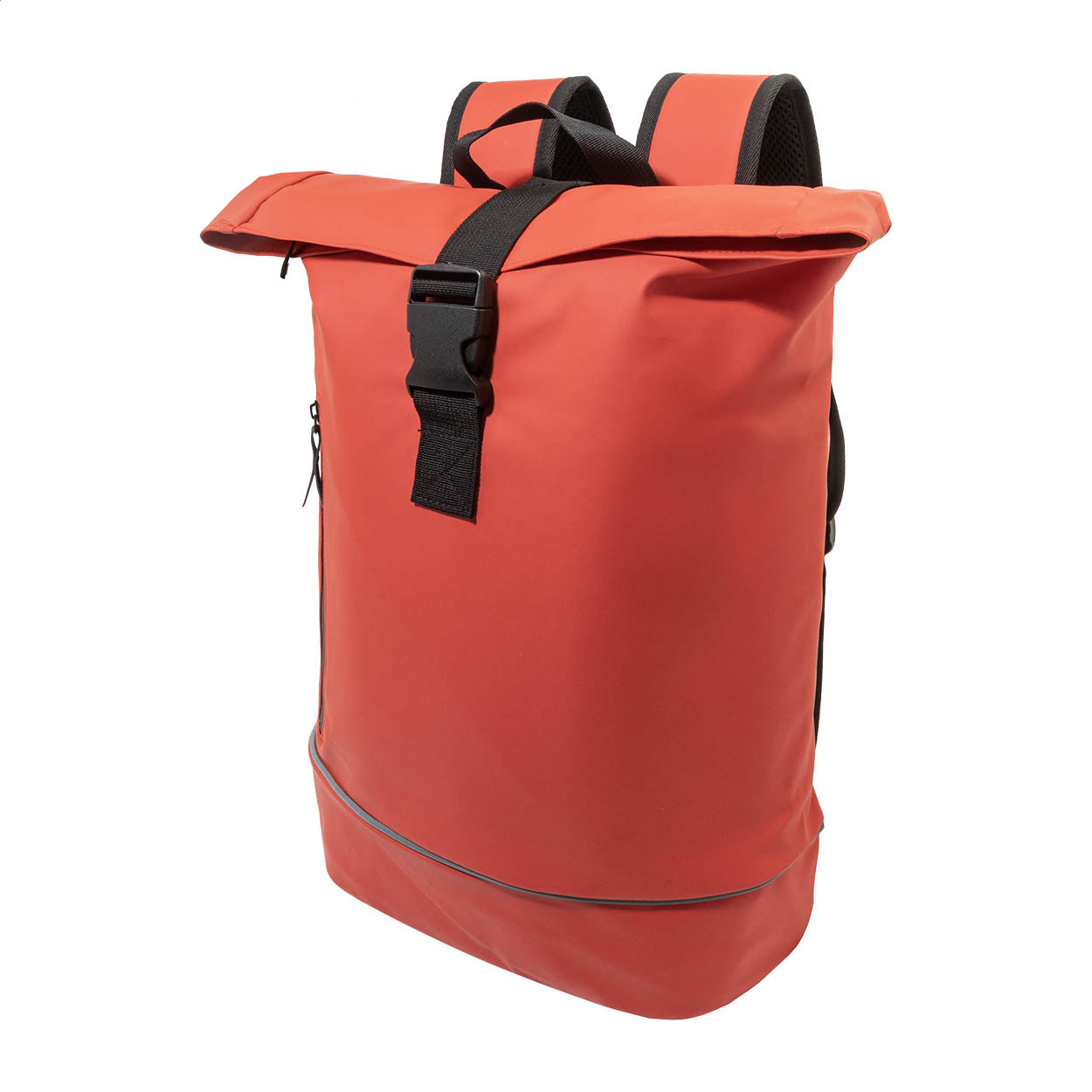 Sac à dos rolltop Cubitt en similicuir PU recyclé imperméable imprimé avec logo