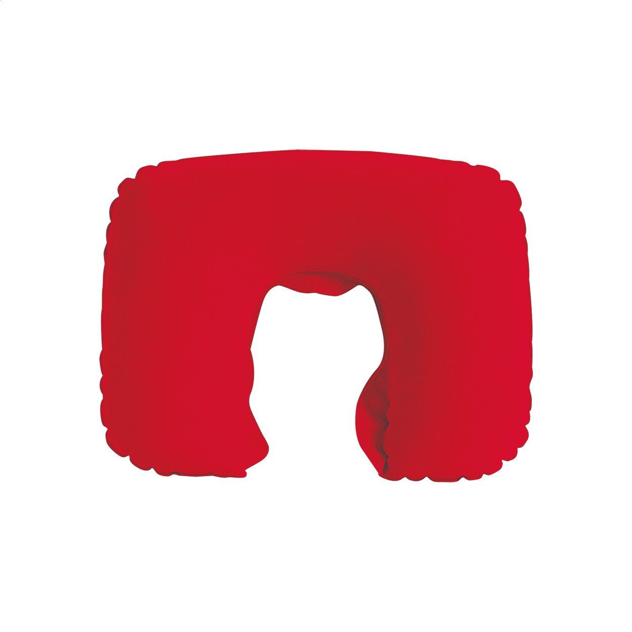 Inflight aufblasbares Reisekissen aus Mikrofaser mit Ihrem Logo bedrucken mit Logo
